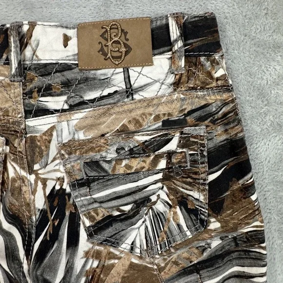 Sonia Bogner Pants Womens 30x29 Ankle Zip Pockets Palm Leaf Print AOP Turkey - Picture 12 of 16